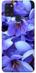 Чехол для Samsung Galaxy A21s PandaPrint Фиолетовый сад цветы