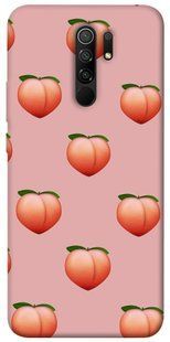 Чехол для Xiaomi Redmi 9 PandaPrint Персики паттерн