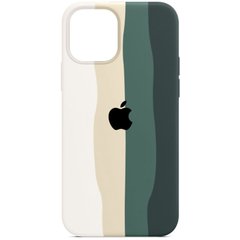 Чехол Rainbow Case для iPhone 12 / 12 Pro White/Pine Green