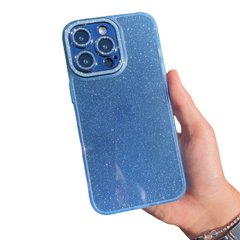 Чехол для iPhone 14 Pro Shining Stars + стекло на камеру Sierra Blue