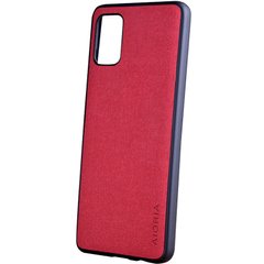 Чехол AIORIA Textile PC+TPU для Samsung Galaxy M31s (Красный)