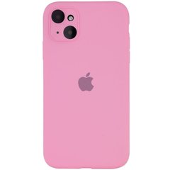 Чехол для Apple iPhone 13 Silicone Full camera закрытый низ + защита камеры / Розовый / Light pink