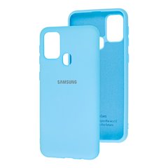 Чехол для Samsung Galaxy M31 (M315) My Colors Full светло-голубой (lihgt blue) c закрытым низом и микрофиброю