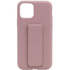 Чехол Silicone Case Hand Holder для Apple iPhone 11 (6.1") (Розовый / Pink Sand)