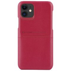 Кожаная накладка G-Case Cardcool Series для Apple iPhone 11 (6.1") (Красный)