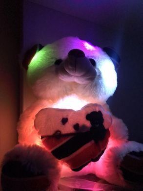 Мягкая светящаяся игрушка мишка Тедди