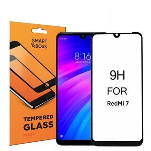 5D скло вигнуті краю Xiaomi Redmi 7 Premium Smart Boss &trade; Чорне, Черный