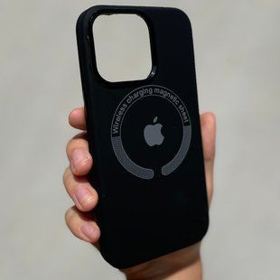 Чехол для iPhone 13 Pro Silicone Case Full (Metal Frame and Buttons) with Magsafe с металлическими кнопками и рамкой Black