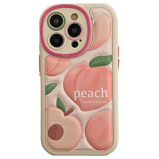 Чохол для iPhone 14 Pro Max 3d case Peach