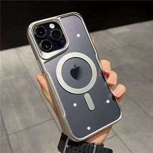 Чохол для Iphone 13 Metal Shell with Magsafe Silver