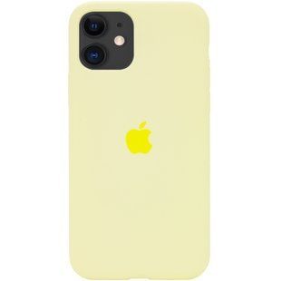 Чехол для iPhone 11 Silicone Full mellow yellow / бледно - желтый / закрытый низ