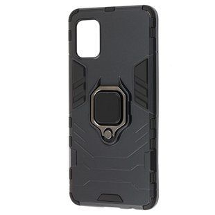 Ударостійкий чохол Transformer Ring for Magnet для Samsung Galaxy A31 (A315) Чорний Протиударний, броньований з кільцем