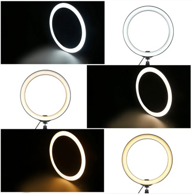Кільцева світлодіодна Led лампа для блогера селфи фотографа візажиста D 26 см Ring