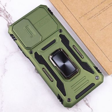 Ударопрочный чехол Camshield Army Ring для Xiaomi Redmi 10 Оливковый / Army Green