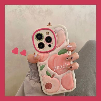 Чехол для iPhone 14 Pro Max 3d case Peach