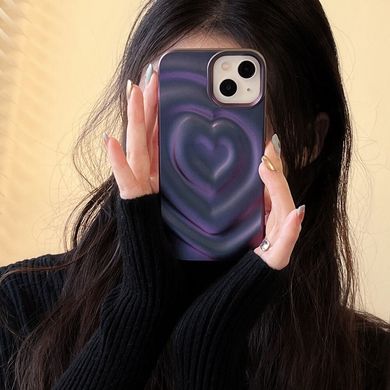 Чохол для iPhone 11 Рельєфне серце Purple