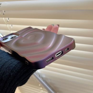 Чехол для iPhone 11 Рельефное сердечко Purple