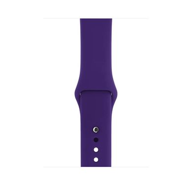 Силиконовый ремешок для Apple watch 38mm / 40mm (Фиолетовый / Ultra Violet)