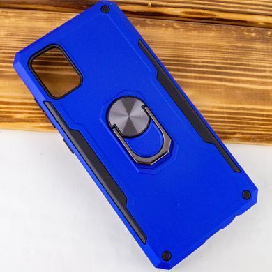 Ударостійкий чохол SG Ring Color магнітний тримач для Samsung Galaxy A51 (Синій)