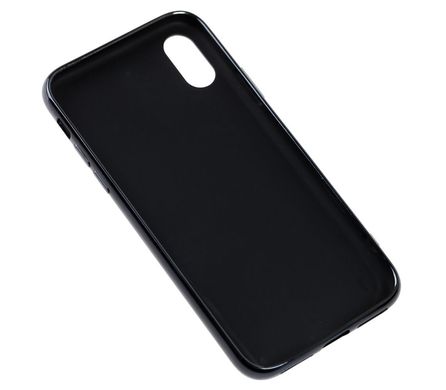 Чехол для iPhone Xs Max Silicone case матовый (TPU) черный