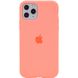 Чехол для Apple iPhone 11 Pro Max Silicone Full / закрытый низ / Оранжевый / Nectarine