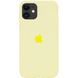 Чехол для iPhone 11 Silicone Full mellow yellow / бледно - желтый / закрытый низ