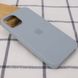 Чехол silicone case for iPhone 12 mini (5.4") (Серый/Mist blue)