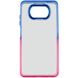 Чехол TPU+PC Fresh sip series для Xiaomi Poco X3 NFC / Poco X3 Pro Розовый / Синий