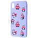 TPU чехол WAVE Fancy для Apple iPhone XS Max (6.5") (Penguins / Light purple)