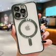 Чохол для iPhone 13 Pro Shining Case with Magsafe + скло на камеру Green