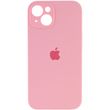 Чохол для Apple iPhone 14 Plus Silicone Full camera закритий низ + захист камери / Рожевий / Light pink
