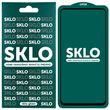 Защитное стекло SKLO 5D (full glue) для Samsung Galaxy A21 / A21s