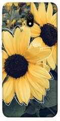 Чохол для Xiaomi Redmi 8a PandaPrint Два соняшнику квіти