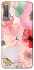 Чохол для Samsung A750 Galaxy A7 (2018) PandaPrint Акварельні квіти 3 квіти