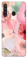 Чохол для Samsung Galaxy A21 PandaPrint Акварельні квіти 3 квіти