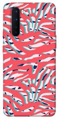 Чехол для OnePlus Nord PandaPrint Red Zebra print паттерн