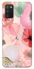 Чохол для Samsung Galaxy A02s PandaPrint Акварельні квіти 3 квіти