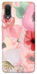 Чехол для Samsung Galaxy A02 PandaPrint Акварельные цветы 3 цветы