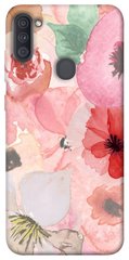 Чехол для Samsung Galaxy A11 PandaPrint Акварельные цветы 3 цветы