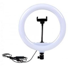 Кільцева LED лампа 30 см 20 W з тримачем для телефону Селфі кільце для блогера