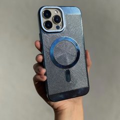 Чехол для iPhone 12 / 12 Pro Perforation MagSafe Case Blue