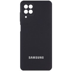 Чохол для Samsung Galaxy A22 4G/M32 Silicone Full camera закритий низ + захист камери Чорний / Black