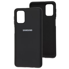 Чехол для Samsung Galaxy M31s (M317) Silicone Full Черный c закрытым низом и микрофиброю