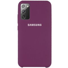 Чехол Silicone Cover (AAA) для Samsung Galaxy Note 20 (Фиолетовый / Grape)