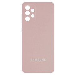 Чехол Silicone Cover Full Camera (AA) для Samsung Galaxy A52 4G / A52 5G / A52s Розовый / Pink Sand
