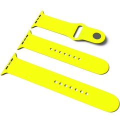 Силиконовый ремешок для Apple Watch Sport Band 42/44mm (S/M & M/L) 3pcs (Желтый / Neon Yellow)