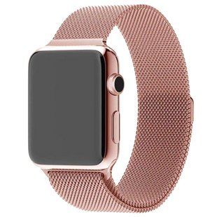 Ремешок Milanese Loop Design для Apple watch 42mm/44mm (Rose Gold)
