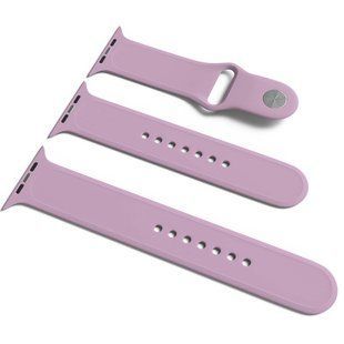 Силиконовый ремешок для Apple Watch Sport Band 38 / 40 (S/M & M/L) 3pcs (Лиловый / Lilac Pride)