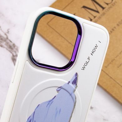 TPU+PC чохол Funny pictures with MagSafe для Apple iPhone 13 Pro Max (6.7") Wolf
