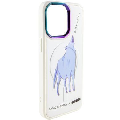TPU+PC чохол Funny pictures with MagSafe для Apple iPhone 13 Pro Max (6.7") Wolf
